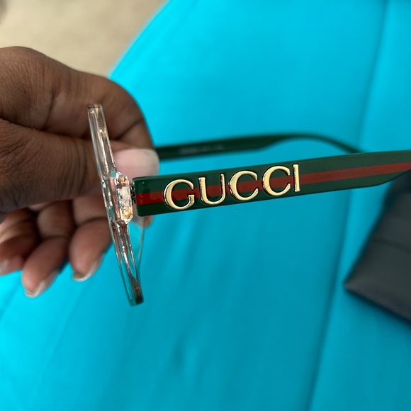 Fashion sunnies! Pink tint with red and green stripe on sides! - Picture 5 of 10